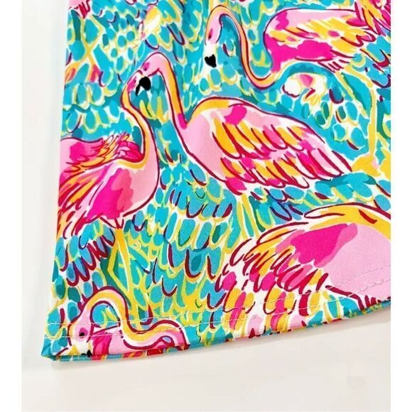 Flamingo Print Ruffle dress size 6 - Picture 4 of 5